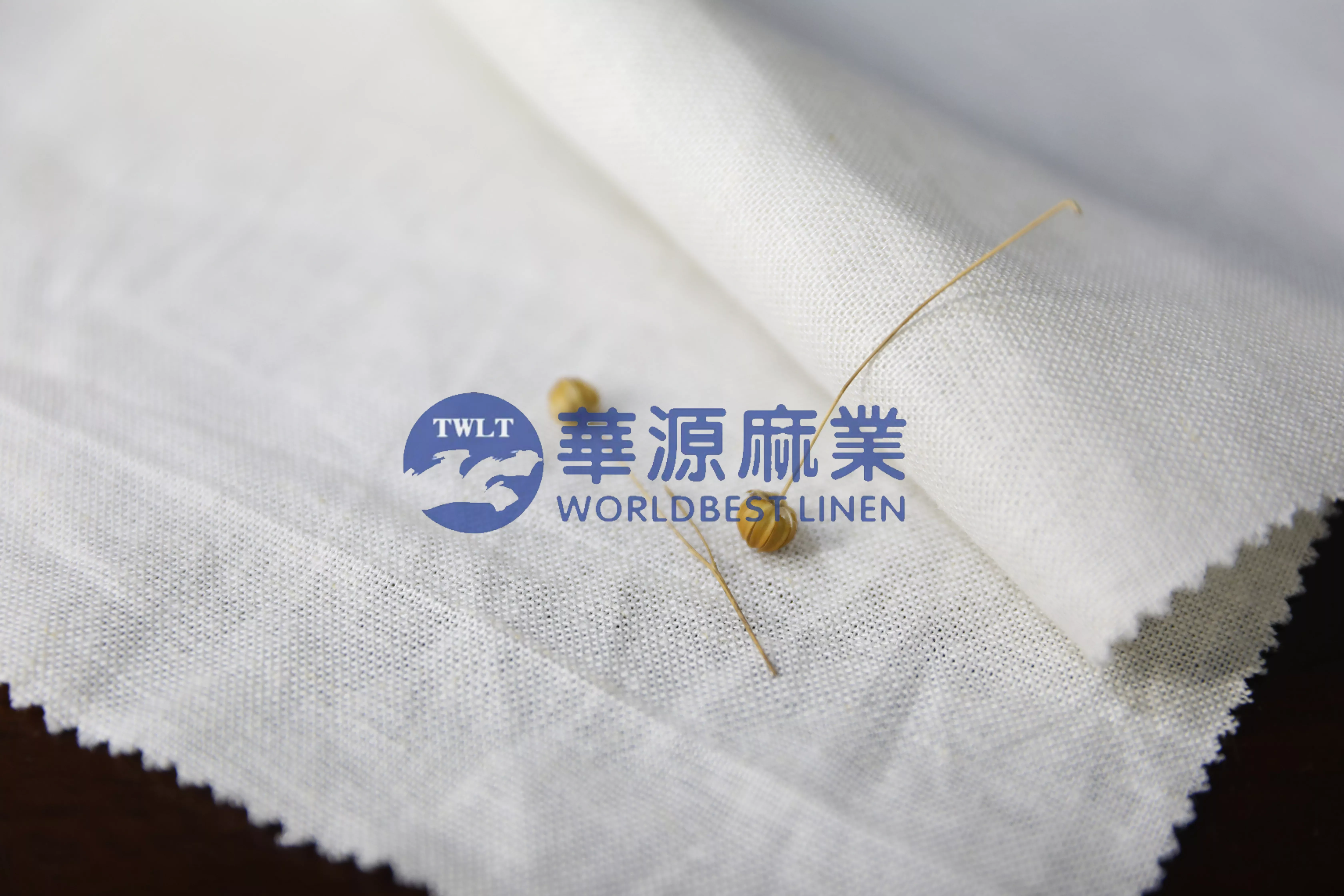 半漂亚麻粘混纺布