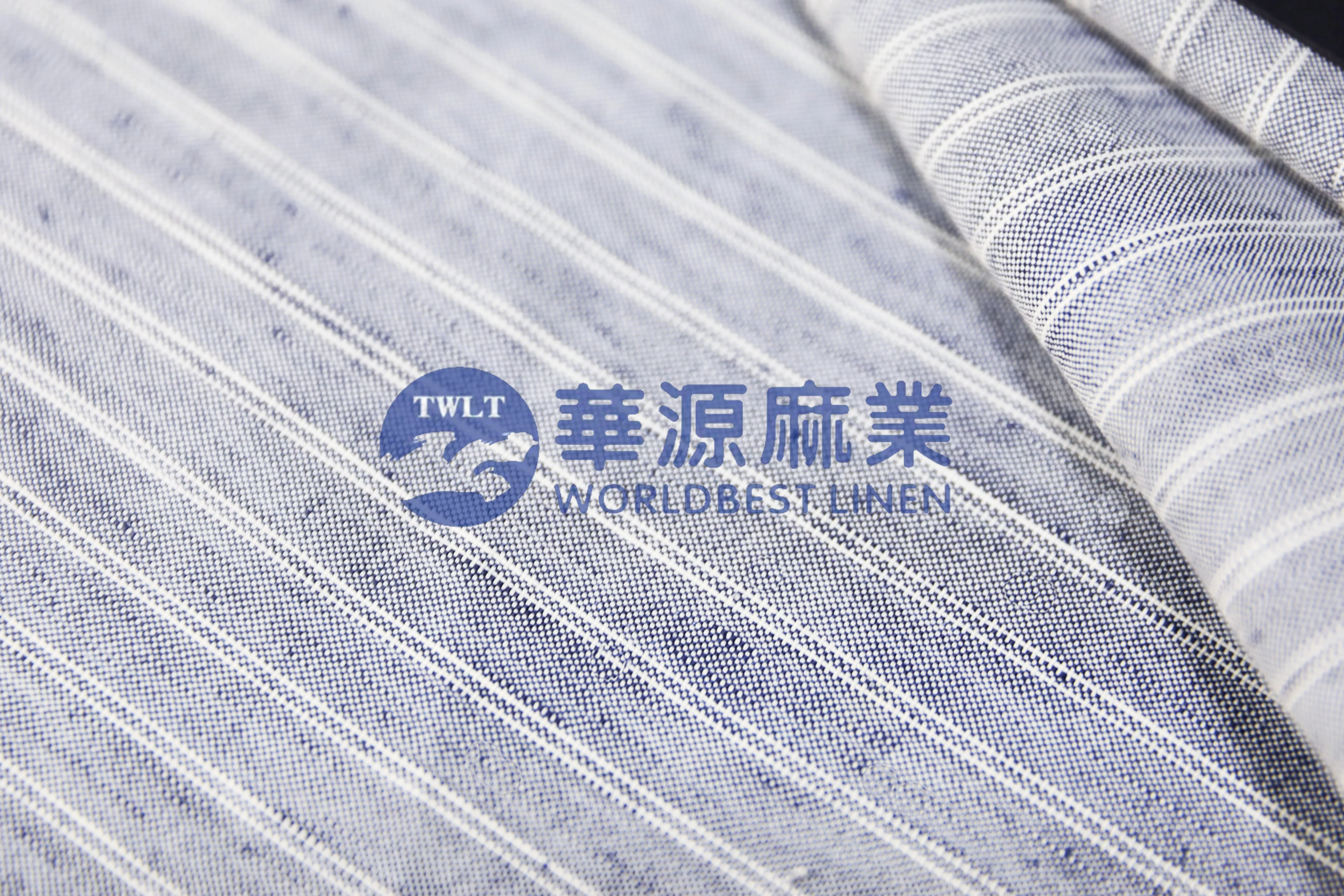 纯亚麻士林色织布