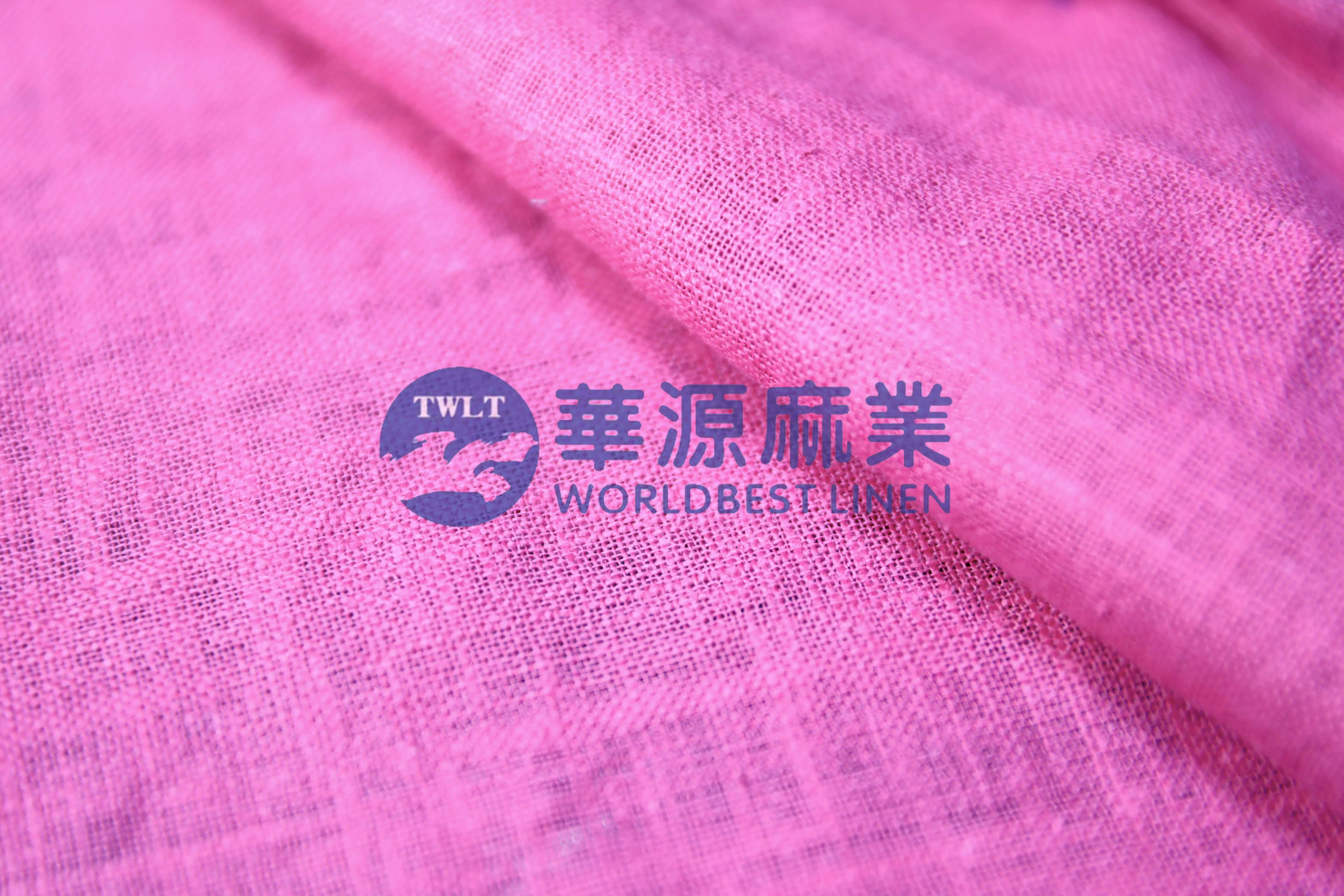 纯苎麻竹节染色布