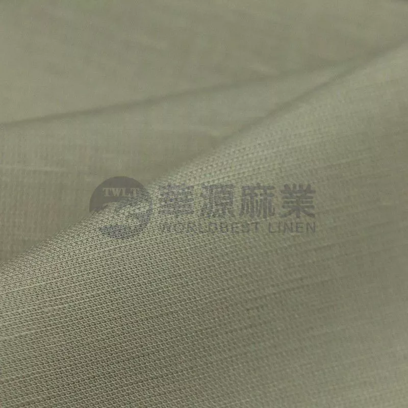 天丝亚麻交织染色布