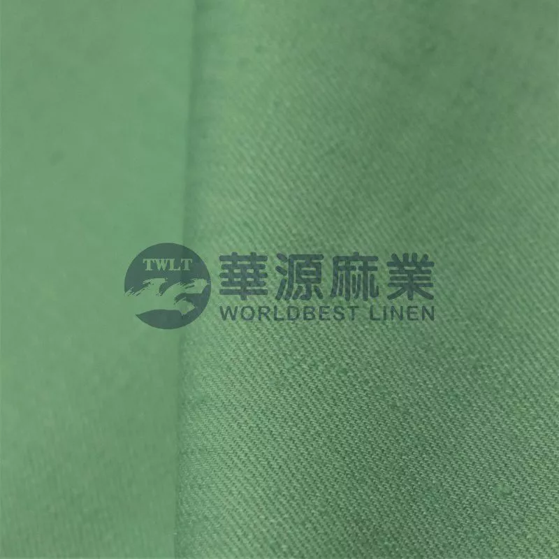 亚麻棉斜纹染色布