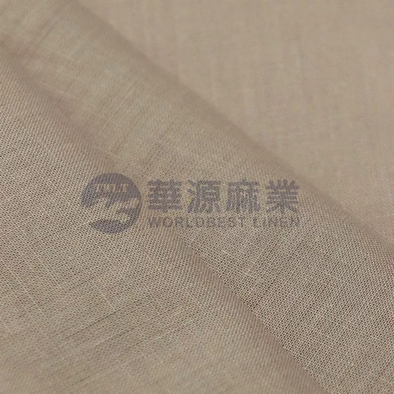 亚麻棉混纺染色布
