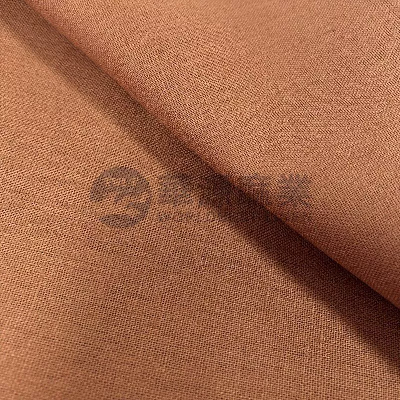 亚麻棉混纺染色布