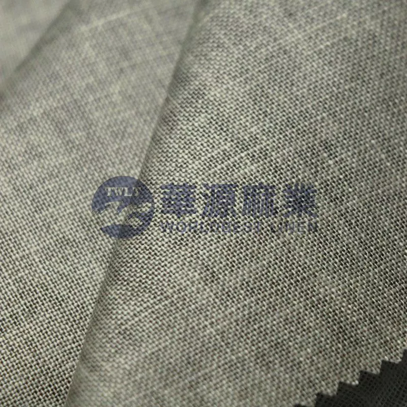 粘亚麻混纺色布