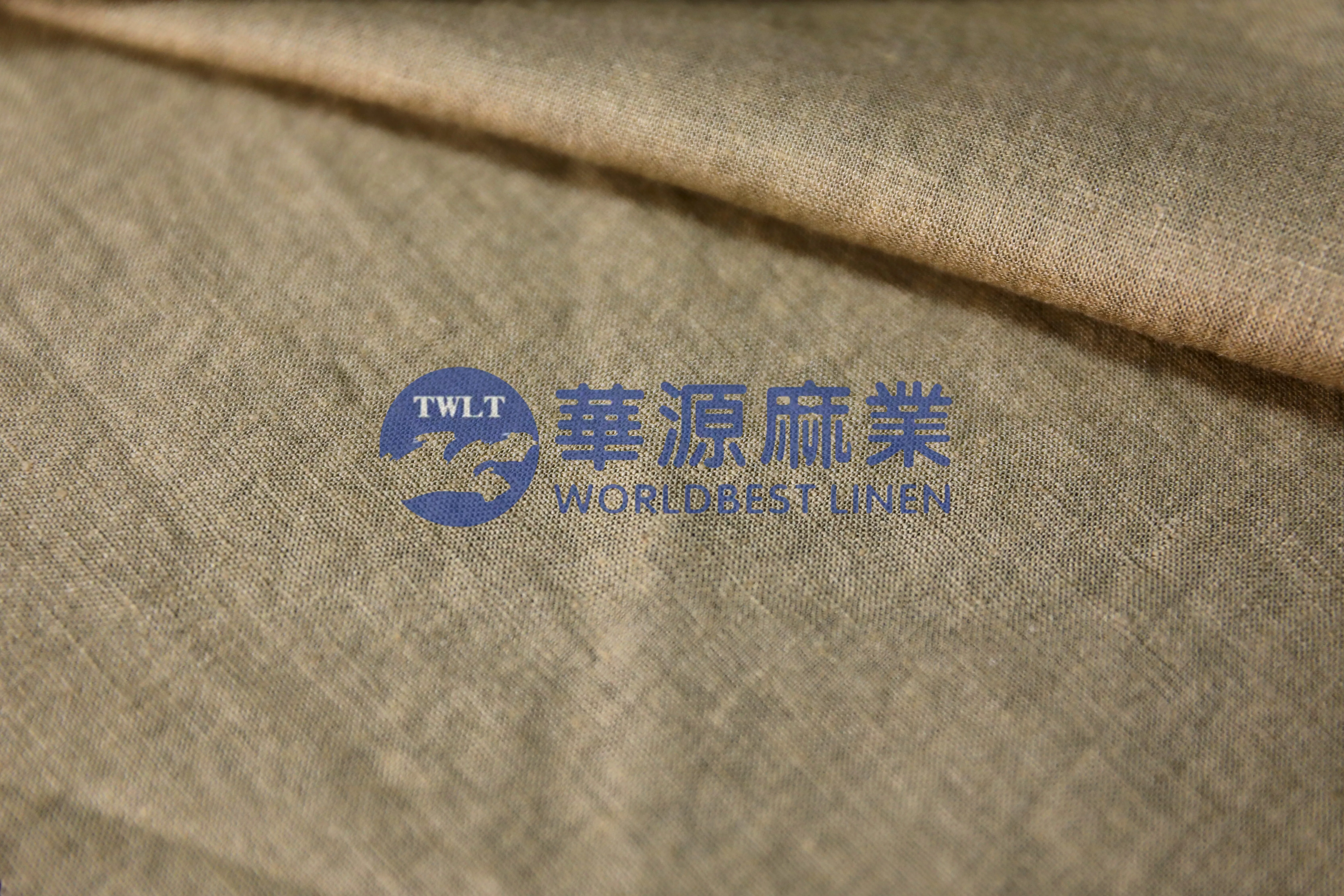 亚麻粘混纺砂洗染色布