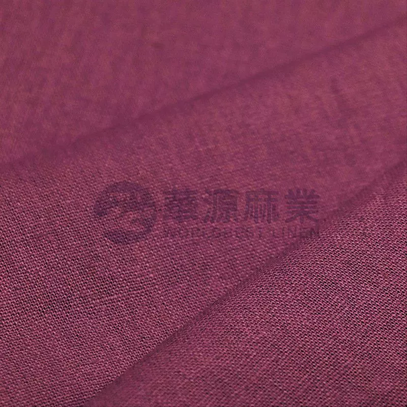 纯亚麻染色布