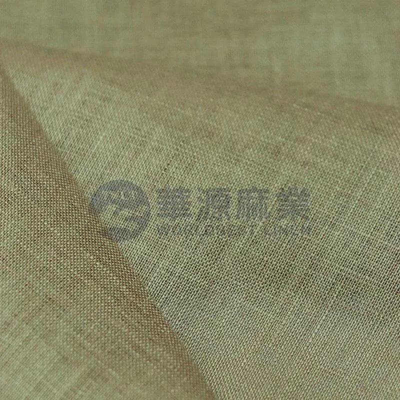 纯亚麻染色布