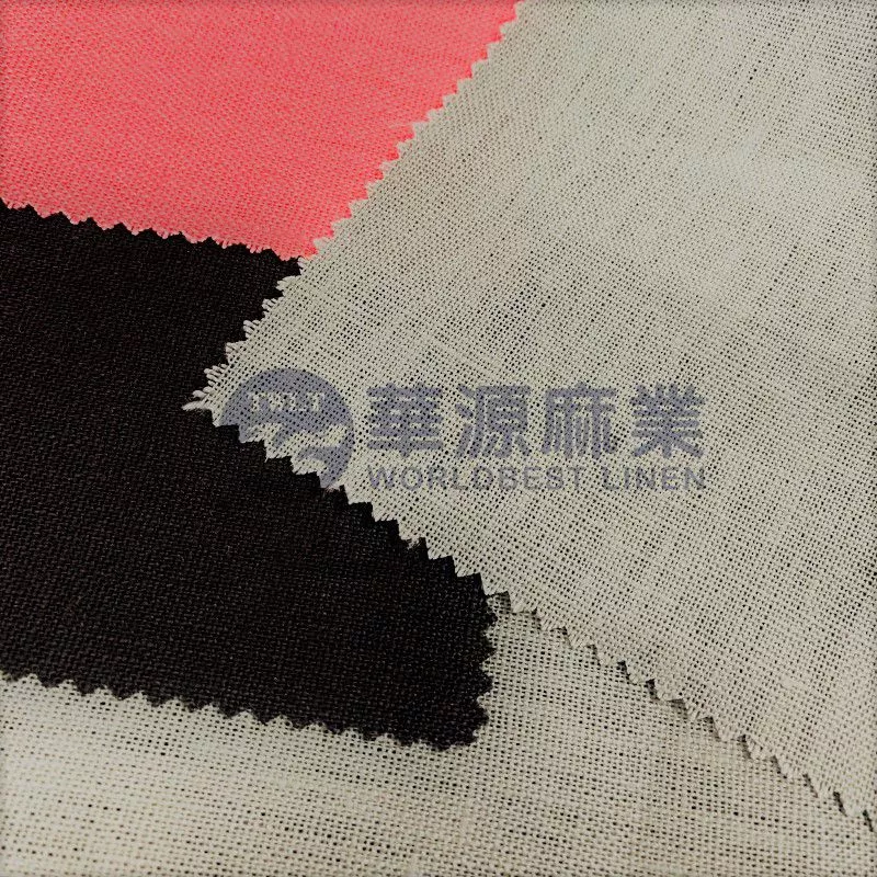 纯亚麻染色布