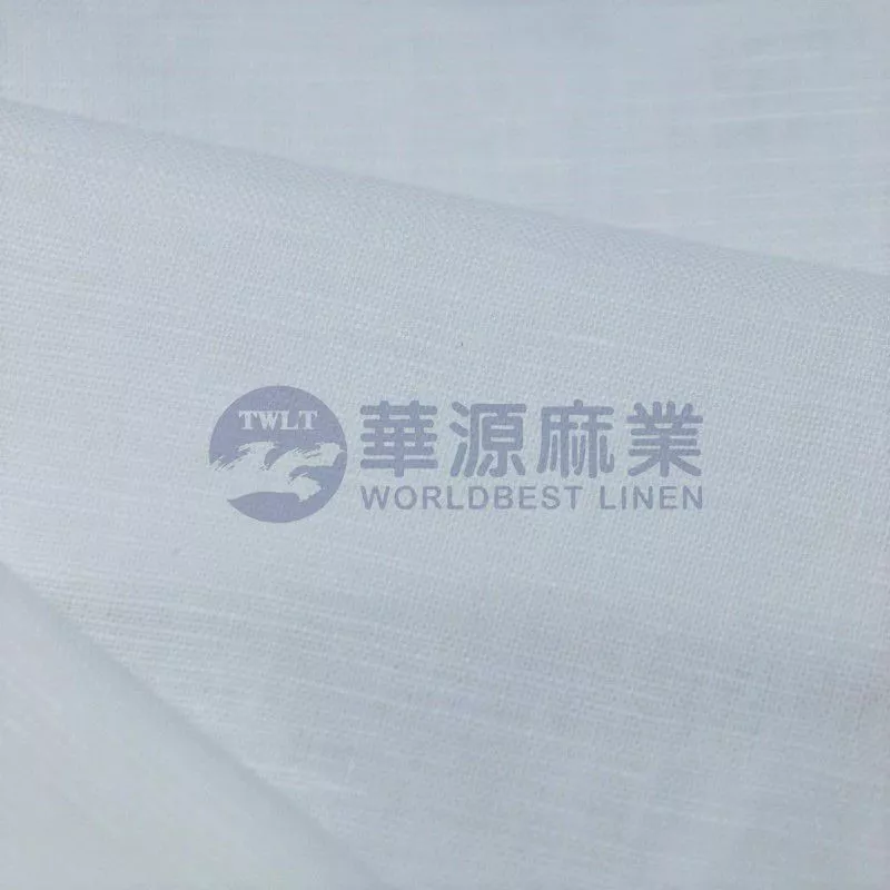 棉亚麻交织漂白布