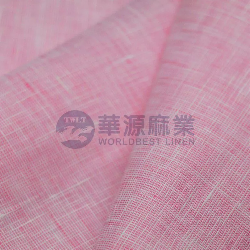 纯亚麻色织布