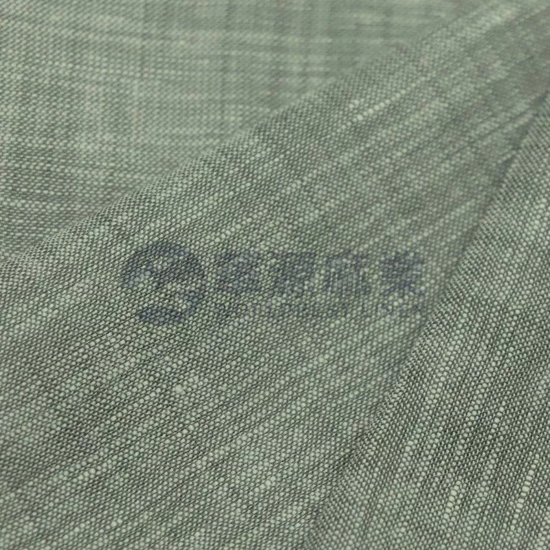 棉亚麻棉交织色织布
